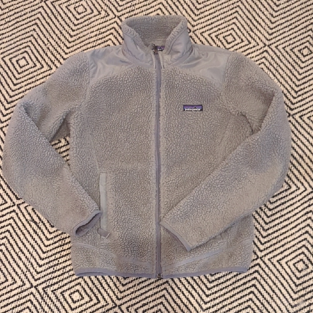 Patagonia Light Gray Fleece Jacket